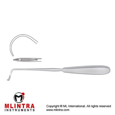 Deschamps Ligature Needle Sharp for Right Hand Stainless Steel, 20 cm - 8"